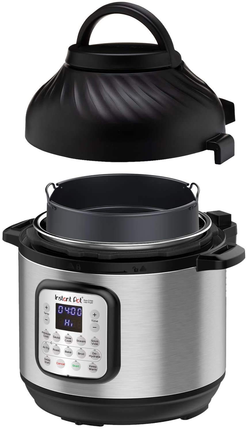  Instant Pot Duo Crisp 11-in-1 Air Fryer and Electric Pressure Cooker Combo with Multicooker Lids that Air Fries, Steams, Slow Cooks, Sautés, Dehydrates, & More, Free App With Over 800 Recipes, 6 Quart...