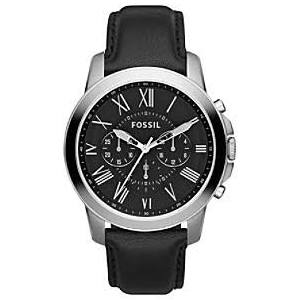 Fossil Men's FS4813 Grant Stainless Steel Watch with Br...