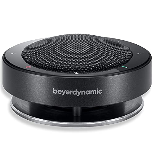 BeyerDynamic PHONUM Bluetooth/USB Speakerphone - Beamforming Mics with 360° Voice-Tracking, Active Noise Cancelling, Compatible w/All Leading Platforms and Hardware Including Zoom, 12 Hour Battery