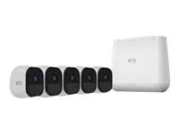 Netgear Inc Arlo Pro Security System with Siren – 5 Rechargeable Wire-Free HD Cameras with Audio, Night Vision, White (VMS4530-100NAS)