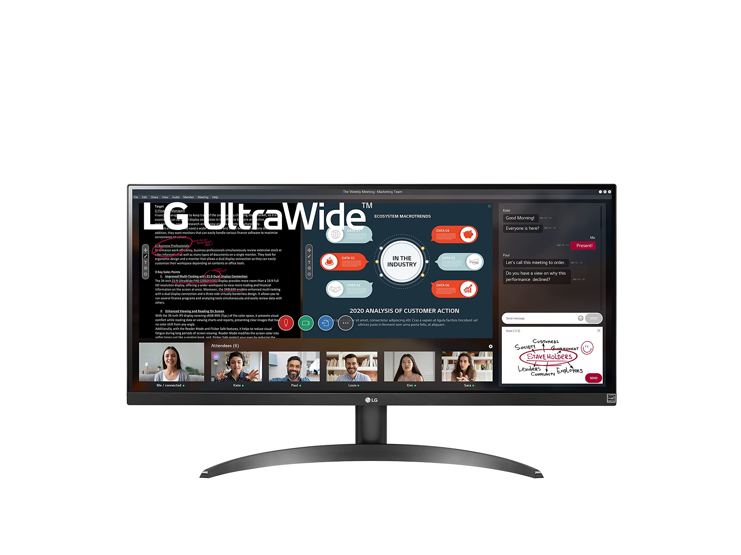 LG 29” UltraWide Full HD HDR Monitor with FreeSync