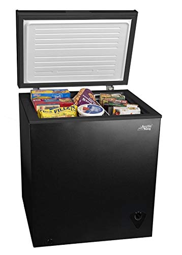 Arctic King 5cf Chest Freezer Deep 5 Cu Ft Compact Dorm Upright Apartment Home Food Storage Compact Space Saving Energy Efficient