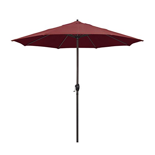 California Umbrella 9' Round Aluminum Market Umbrella, ...