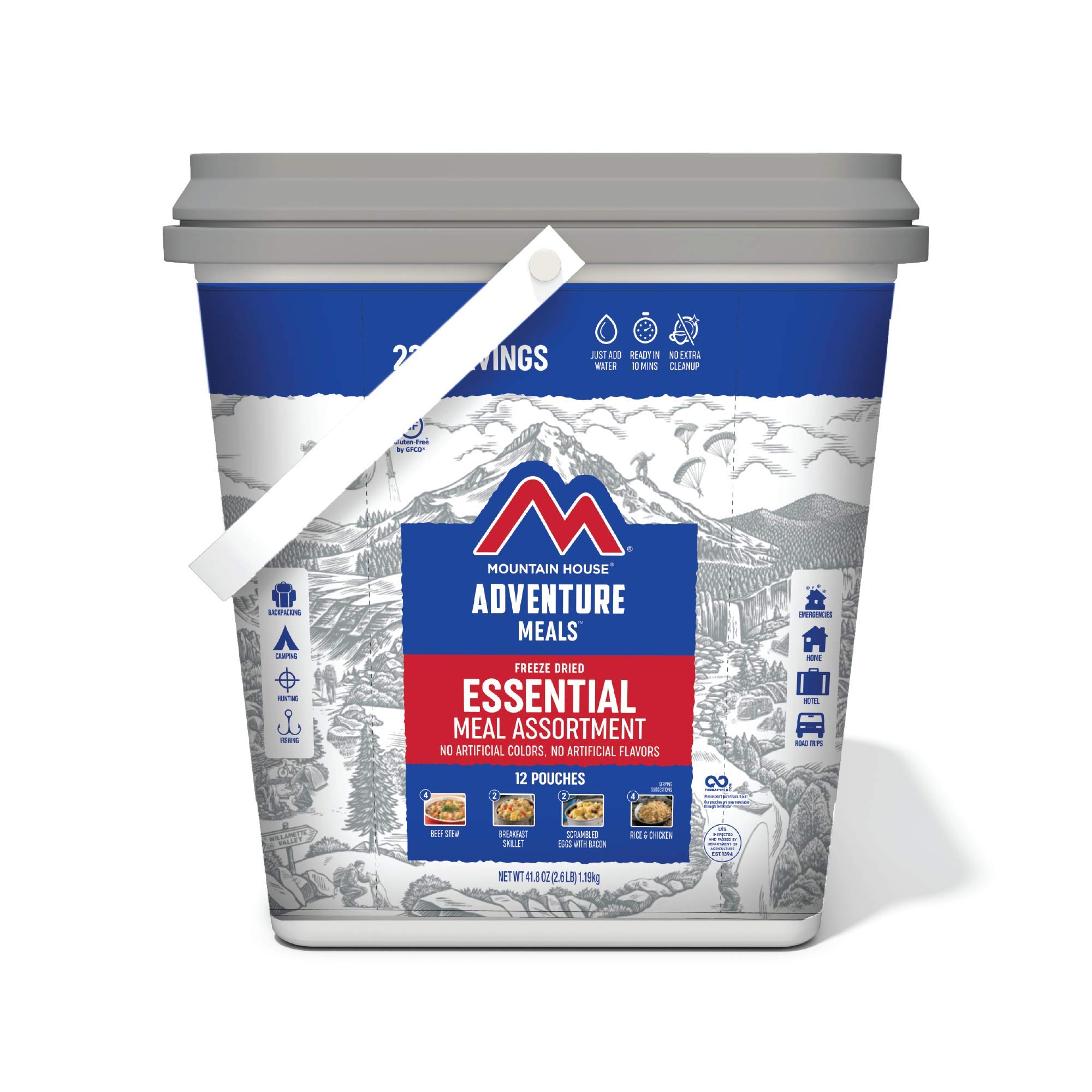 Mountain House Essential Bucket | Freeze Dried Backpack...