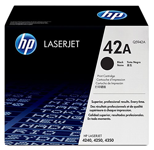 HP Toner for  Laserjet 4240, 4250, 4350  42A (Q5942A) C...