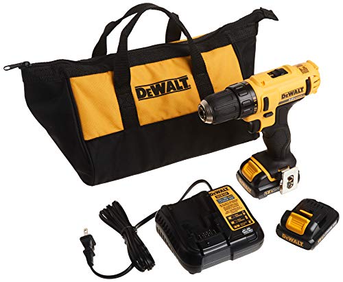 DEWALT 12V MAX Cordless Drill / Driver Kit, 3/8-Inch (D...