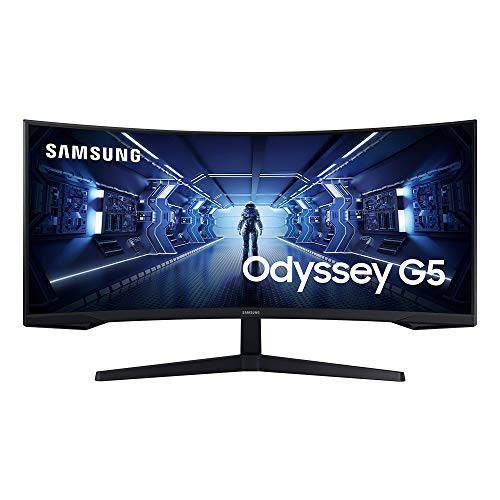 Samsung 34-Inch Odyssey G5 Ultra-Wide Gaming Monitor wi...
