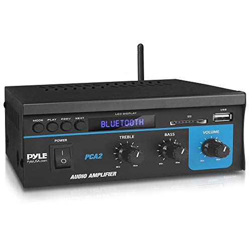 Pyle Home Audio Power Amplifier System 2X40W Mini Dual ...