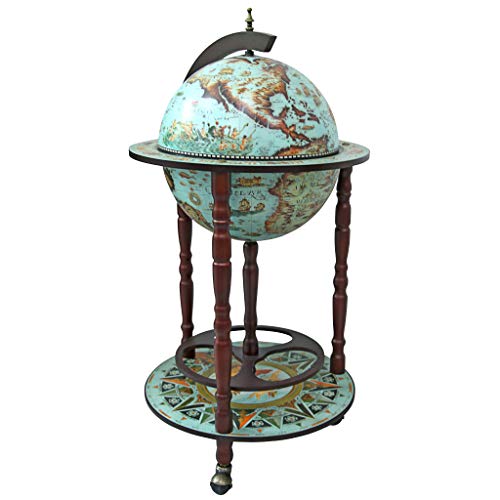 Design Toscano Liquor Cabinet - Sixteenth-Century Italian Replica Globe Bar Cart