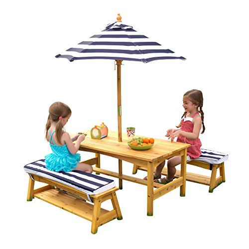 KidKraft Outdoor table and Chair Set with Cushions and ...