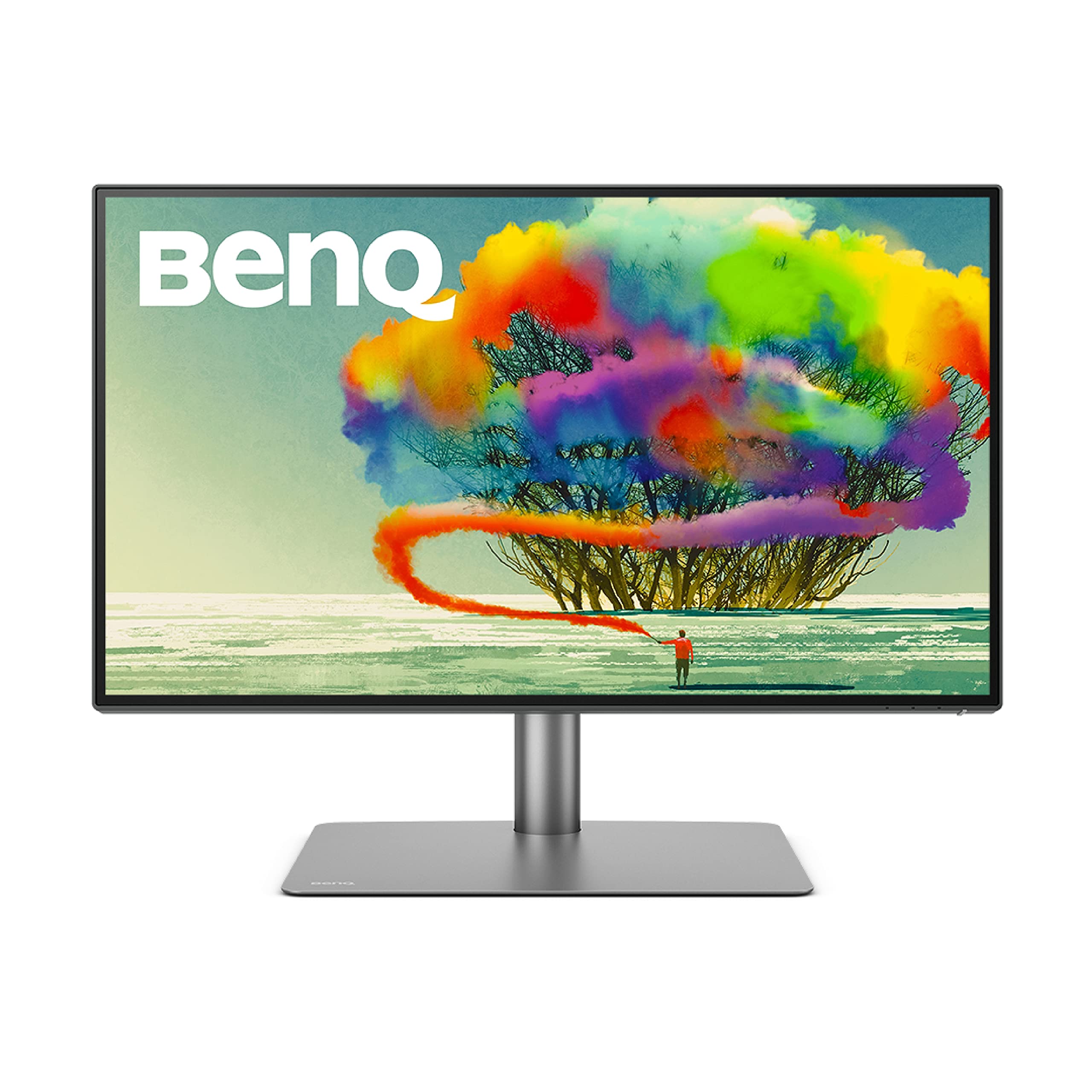BenQ PD2725U 27 Inch 4K UHD AQCOLOR Computer Monitor with Thunderbolt 3 for MacBook, HDR, Mac-Ready, 100% sRGB and 95% P3, Daisy Chain, Hotkey Puck, DualView, Ergonomic Design, 65W Power Deliver