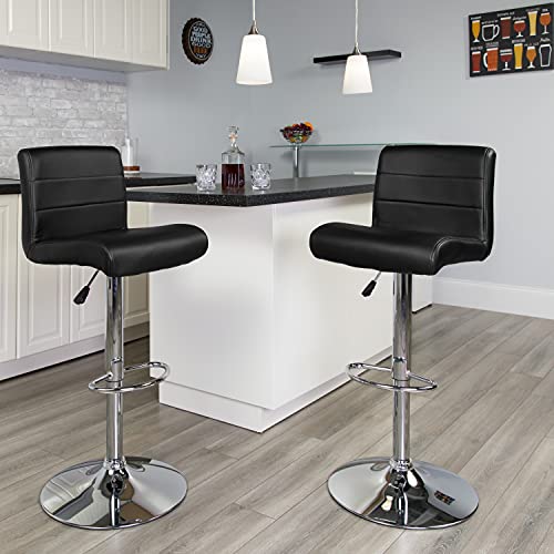 Flash Furniture Contemporary Adjustable Height Barstool...