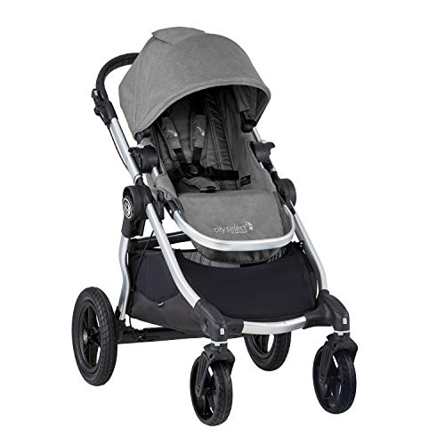Baby Jogger City Select Stroller | Baby Stroller with 16 Ways to Ride, Goes from Single to Double Stroller | Quick Fold Stroller, Slate