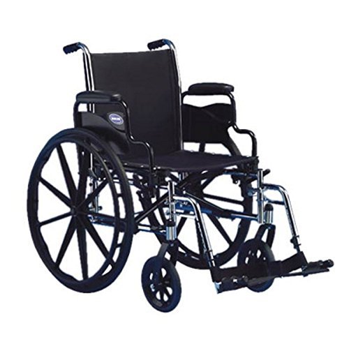 Sx5 Lightweight Manual (Invacare Tracer  w/Elevated Leg Rest Size 16 x 16 - Small) (Main wheelchair photo shows Swingaway Footrests, not the included Elevated Legrests)