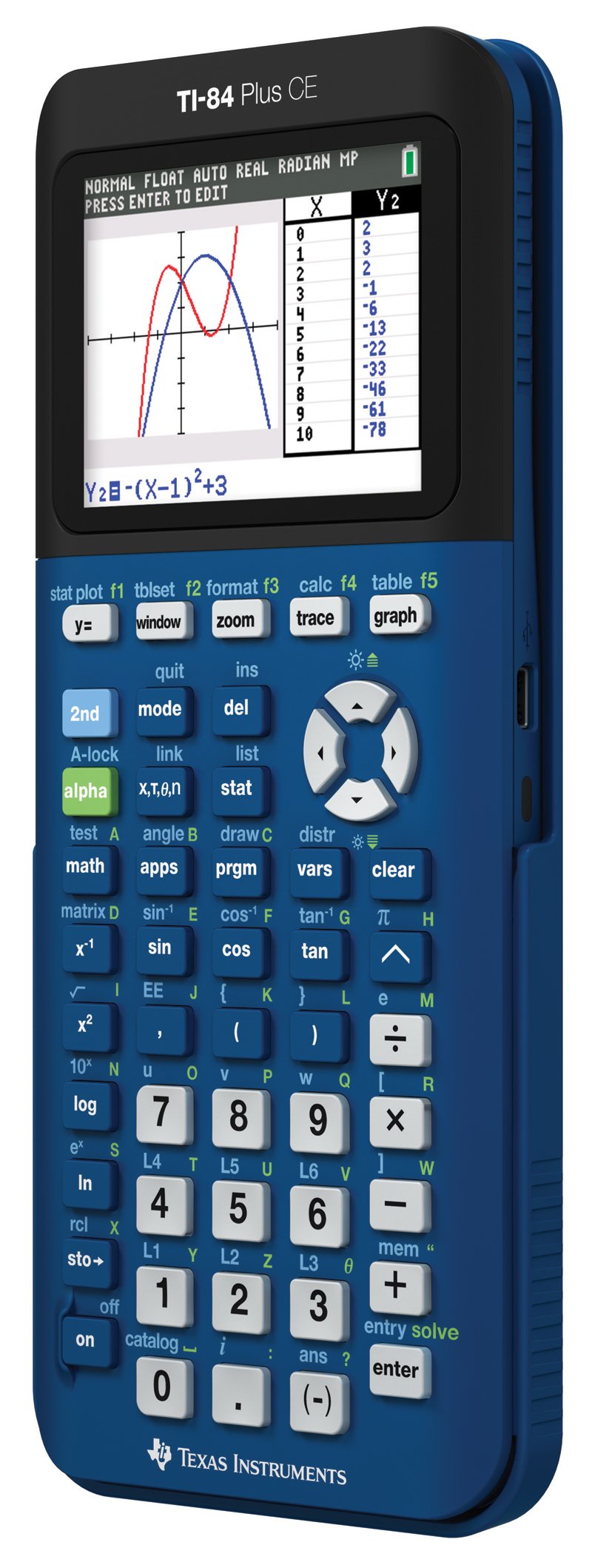 Texas Instruments TI- 84 Plus CE Denim Graphing Calcula...