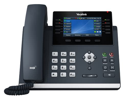 Yealink T46U IP Phone, 16 VoIP Accounts. 4.3-Inch Color...