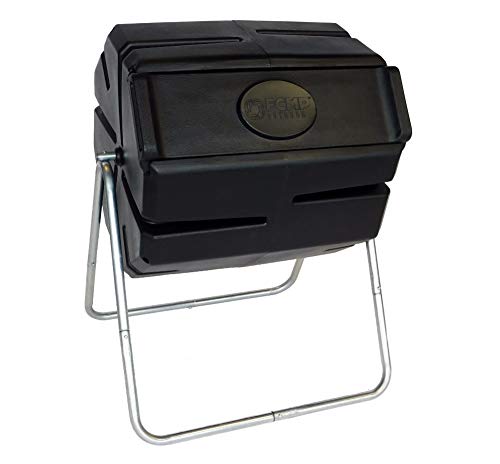 FCMP Outdoor 37 Gallon One Piece Tumbling Composter Bin...