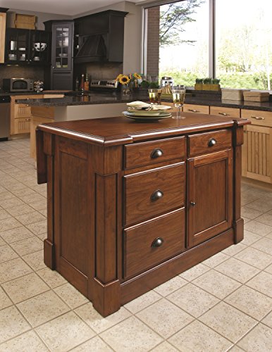 Home Styles Aspen Rustic Cherry Kitchen Island by 