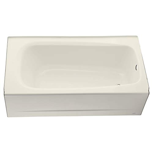 American Standard 2460002.222 Cambridge Apron-Front Americast Soaking Bathtub Left Hand Drain, 5 ft x 32 in, Linen