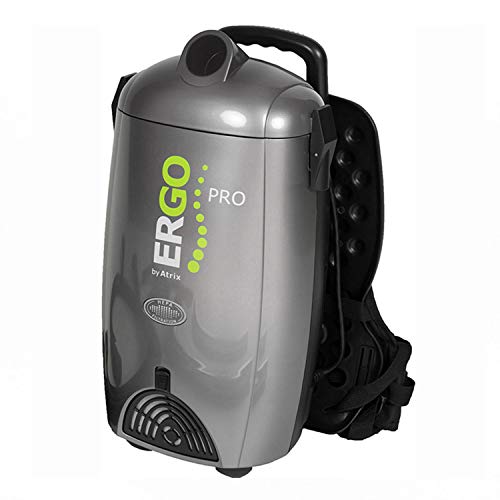 Atrix VACBPAI Ergo Pro Backpack HEPA Vacuum, 8-Quart, G...