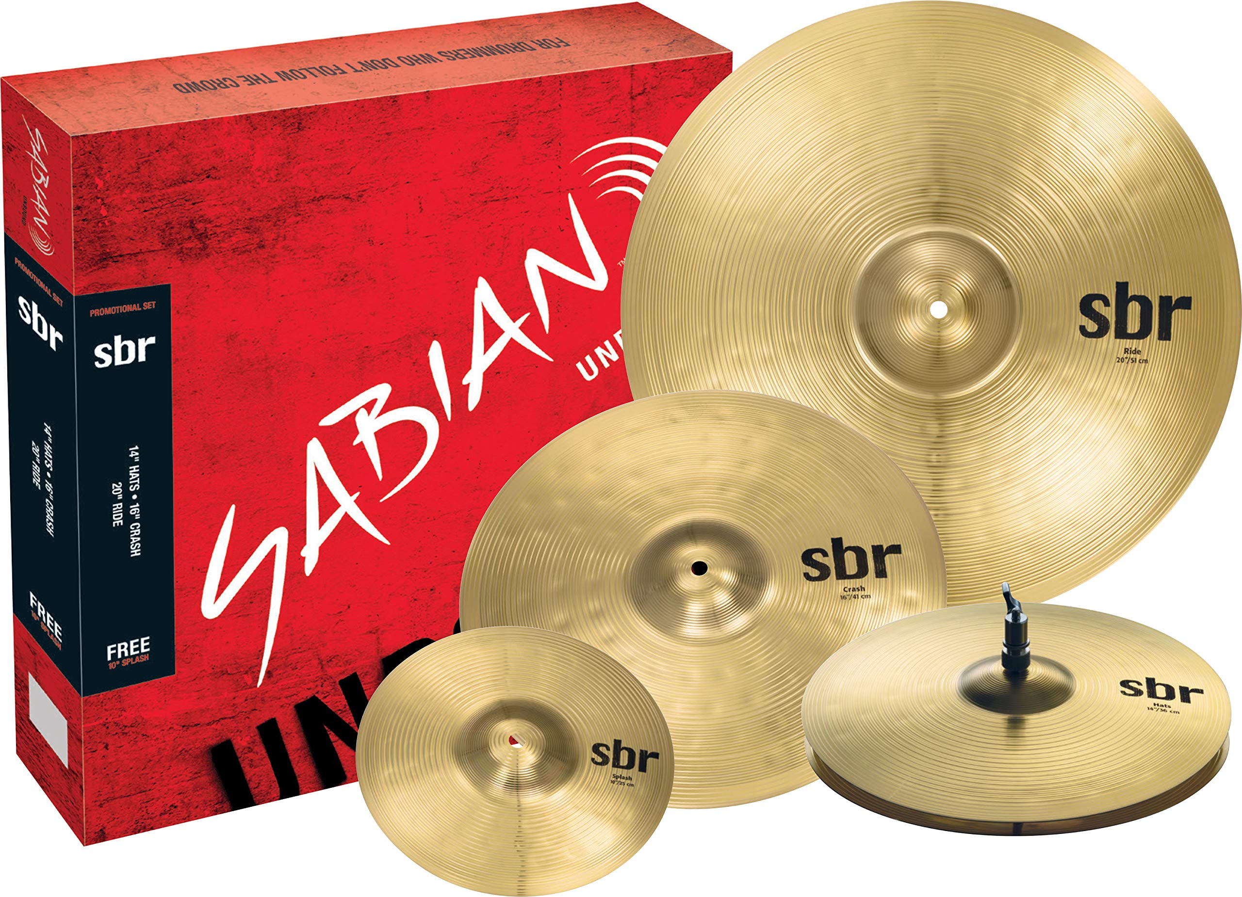 Sabian SBR Promotional Cymbal Set with Free 10
