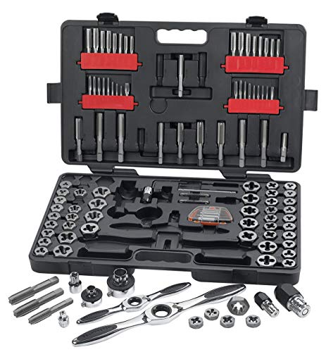 Gearwrench 114 Pc. Ratcheting Tap and Die Set, SAE/Metr...