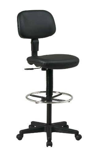 Office Star DC Series Drafting Chair with Sculptured Se...