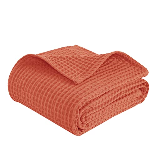PHF 100% Cotton Waffle Weave Blanket