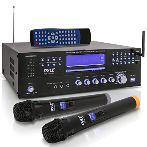 Pyle 4-Channel Karaoke Home Wireless Microphone Amplifi...