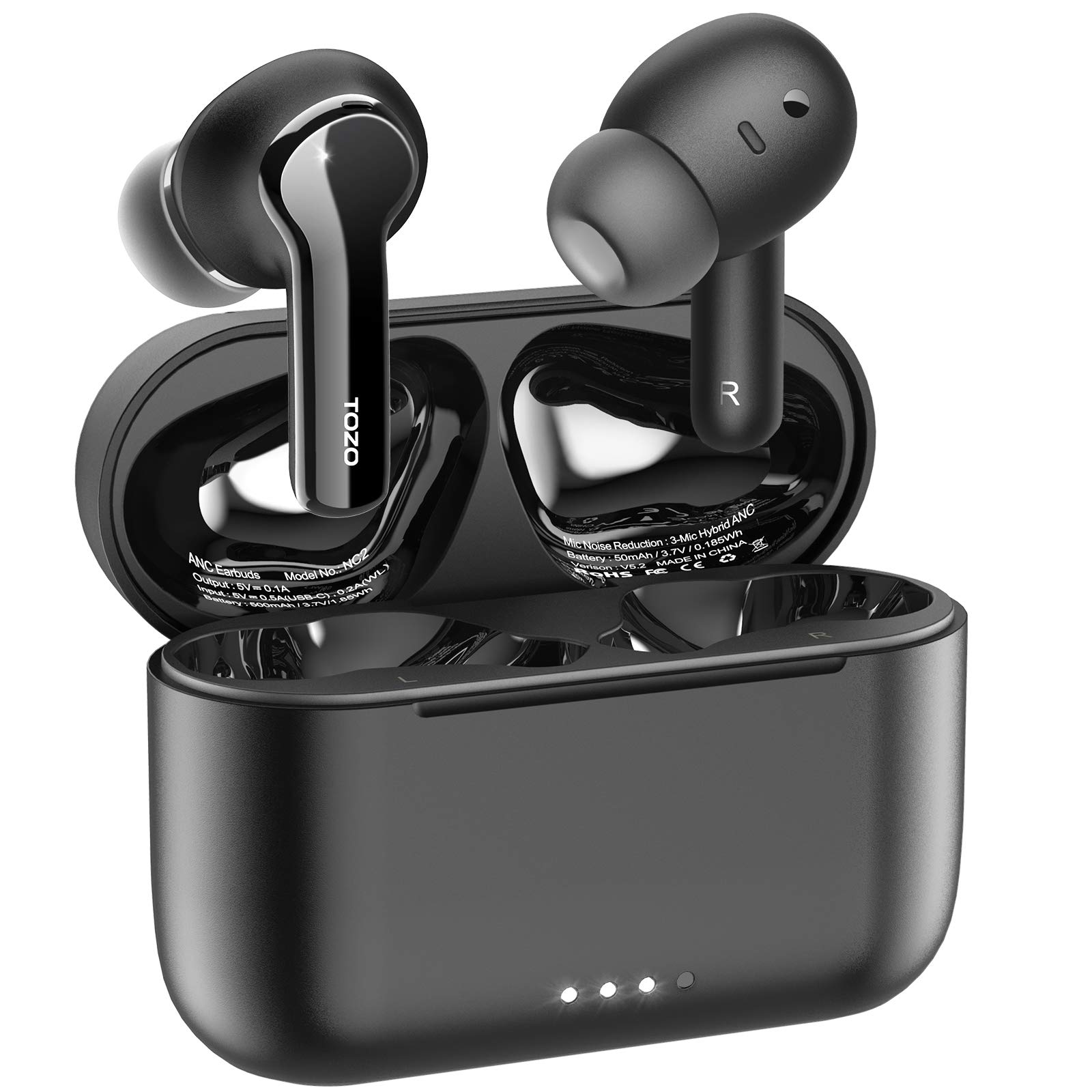 TOZO NC2 Hybrid Active Noise Cancelling Wireless Earbud...
