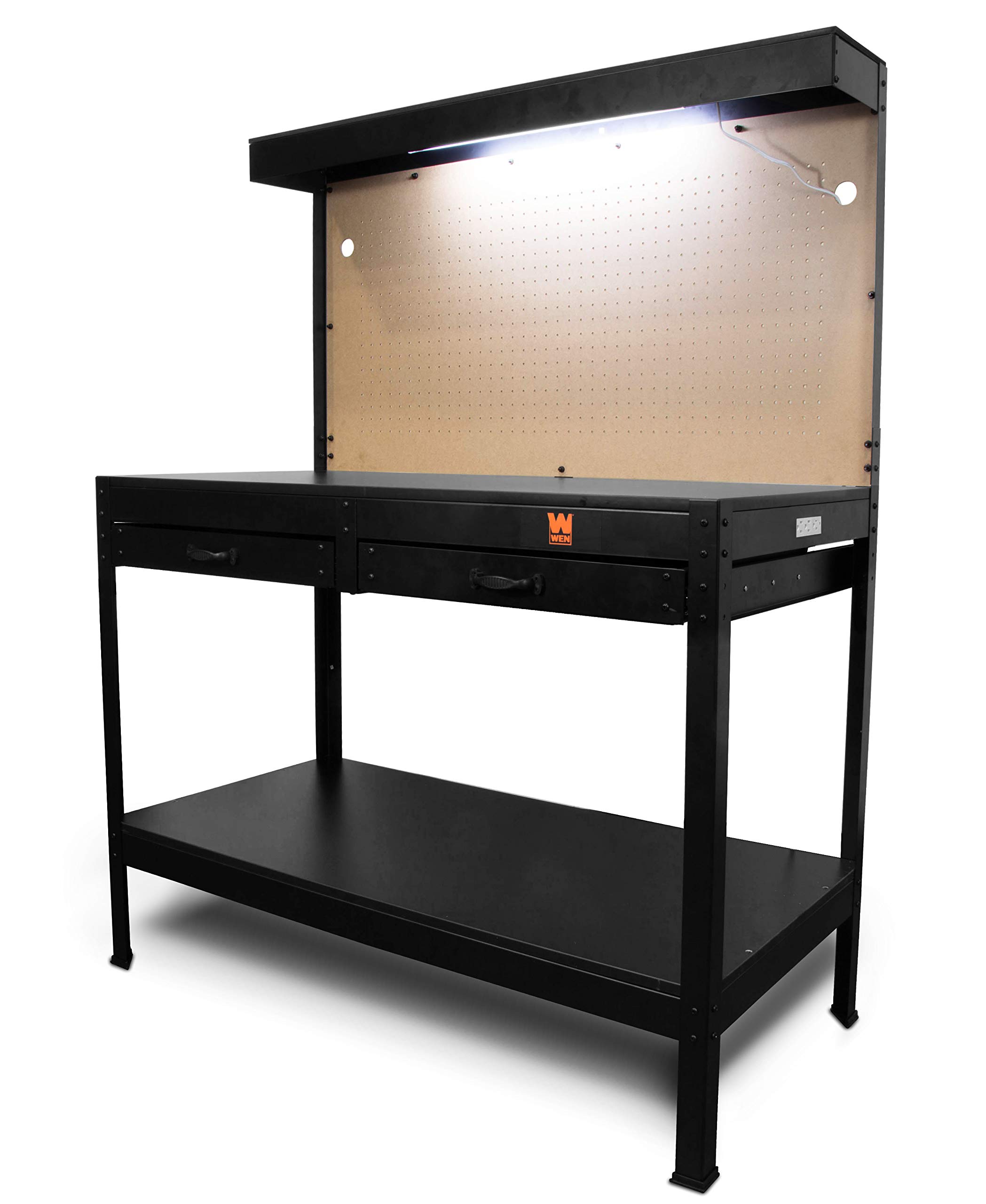 WEN WB4723T 48-Inch Workbench with Power Outlets and Li...