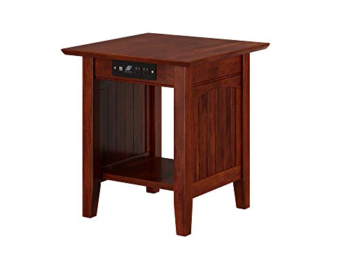 Atlantic Furniture Nantucket End Table with Charging Station