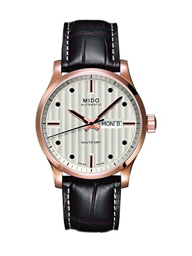 Mido Men's -M0054303603100 Multifort Analog Display Swiss Automatic Brown Watch