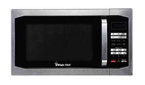 MAGIC CHEF MCM1611ST 1100W Oven, 1.6 cu.ft, Stainless S...