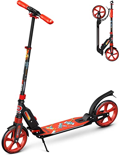  SKIDEE Scooter for Kids Ages 6-12 - Scooters for Teens 12 Years and Up - Adult Scooter with Anti-Shock Suspension - Scooter for Kids 8 Years and Up with 4 Adjustment Levels Handlebar Up to 41 Inches...
