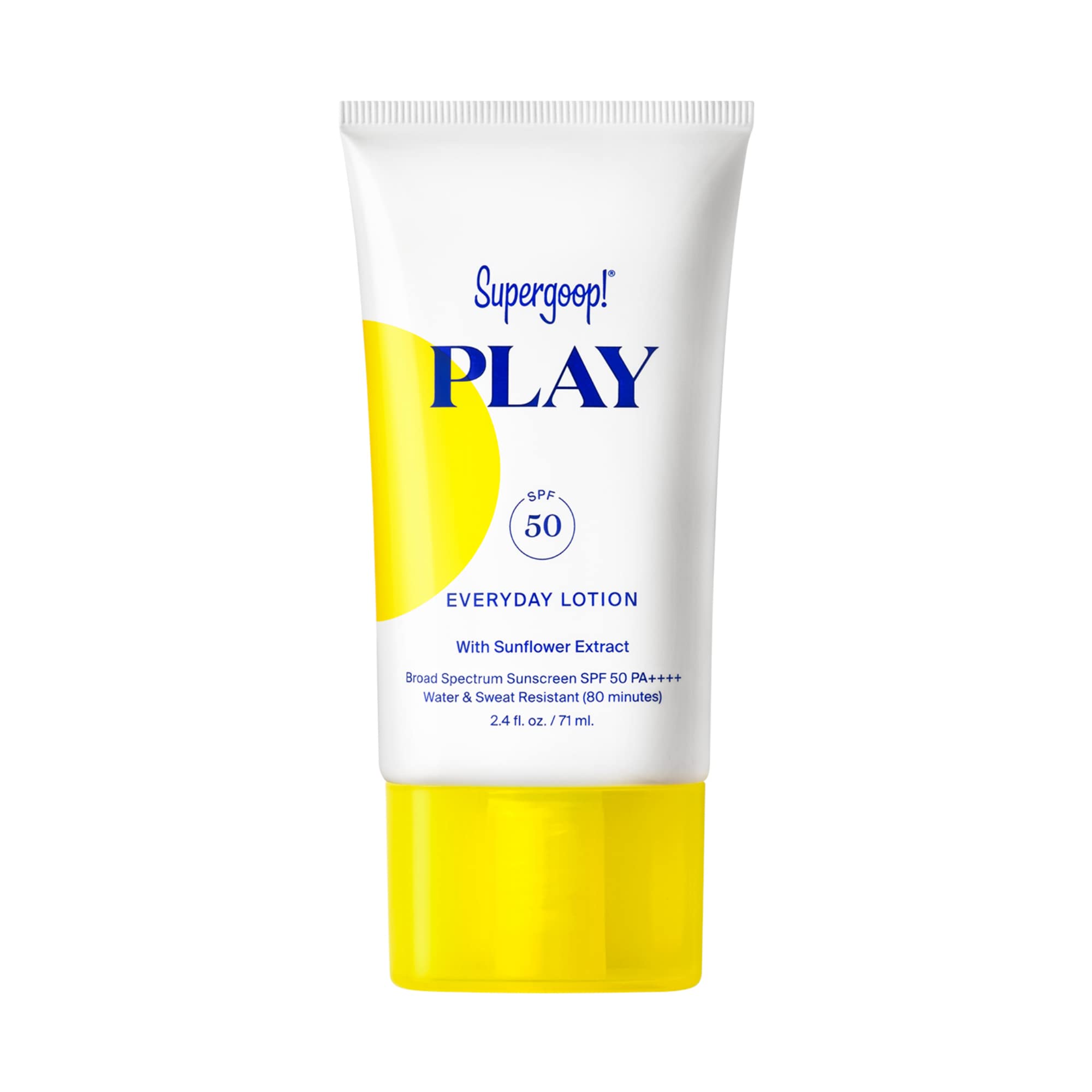 Supergoop! PLAY Everyday Lotion - SPF 50 PA++++ Reef-Friendly, Broad Spectrum, Body & Face Sunscreen for Sensitive Skin - Water & Sweat Resistant - Clean Ingredients - Great for Active Days