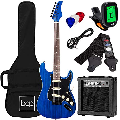 Best Choice Products Full Size Beginner Electric Guitar Kit with Case