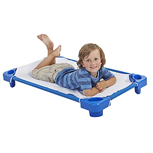 ECR4Kids Children's Naptime Cot, Stackable Daycare Sleeping Cot for Kids, Ready-to-Assemble