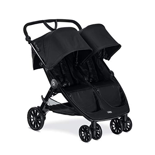 Britax B-Lively Double Stroller, Raven - Quick Self Sta...