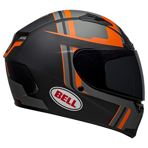 Bell  Qualifier DLX MIPS Full-Face Motorcycle Helmet (Torque Matte Black/Orange, X-Small)