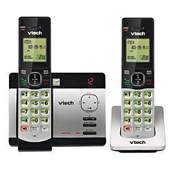 Vtech CS5129-2 DECT 6.0 Connect to Cell 2 Handset Cordless Answering System With Caller ID