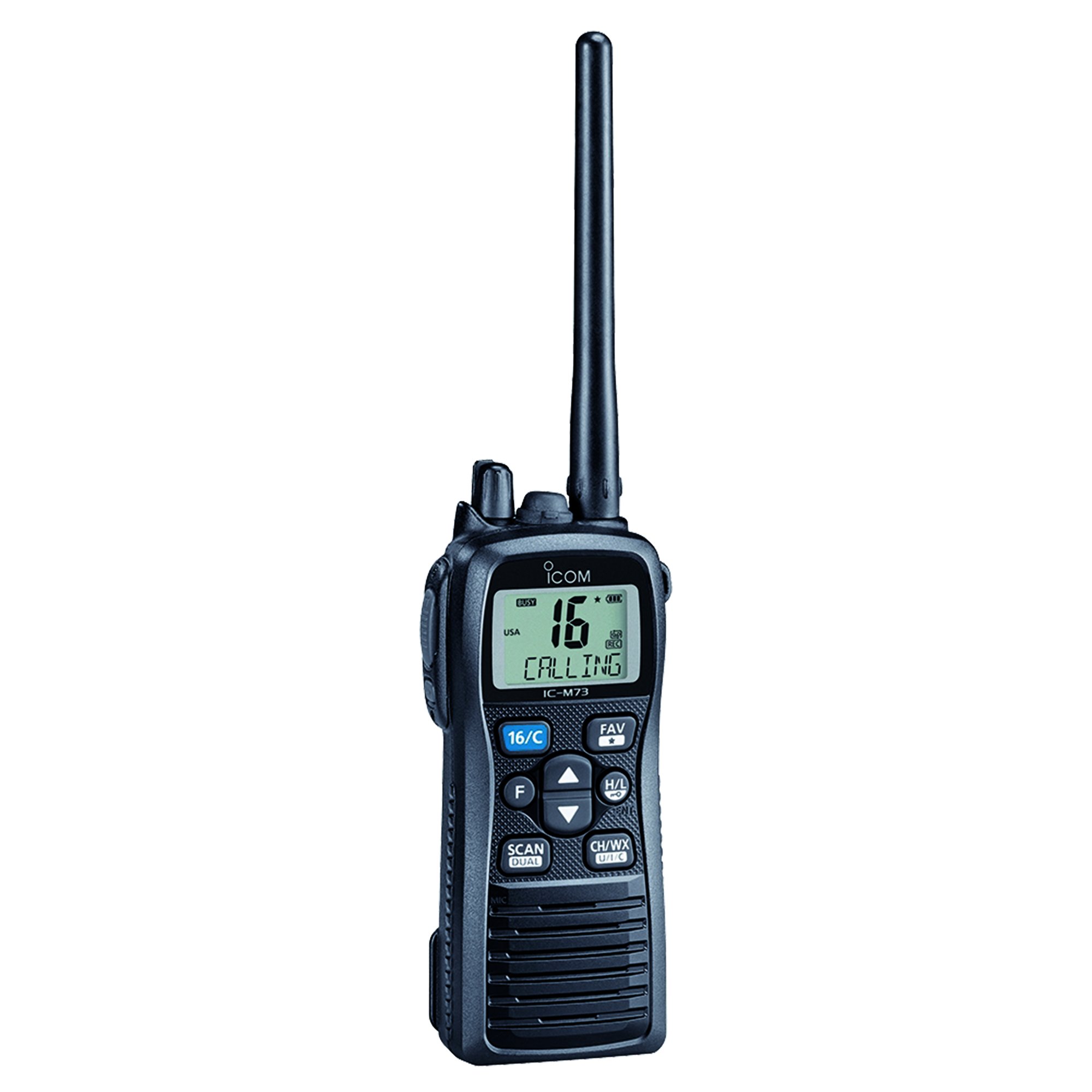 ICOM IC-M73 01  IC-M73 01 Handheld VHF Marine Radio, 6 Watts