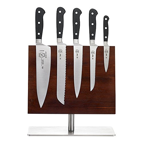 Mercer Culinary M23500 Renaissance 6-Piece Knife Set, Tembered Glass Block