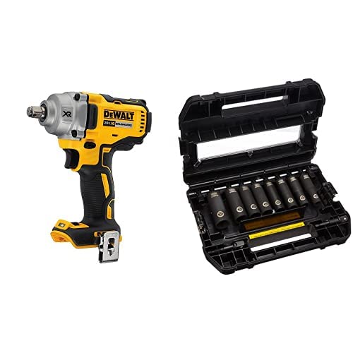 DEWALT 20V MAX XR Cordless Impact Wrench with Hog Ring Anvil, 1/2-Inch, Tool Only (DCF894HB)