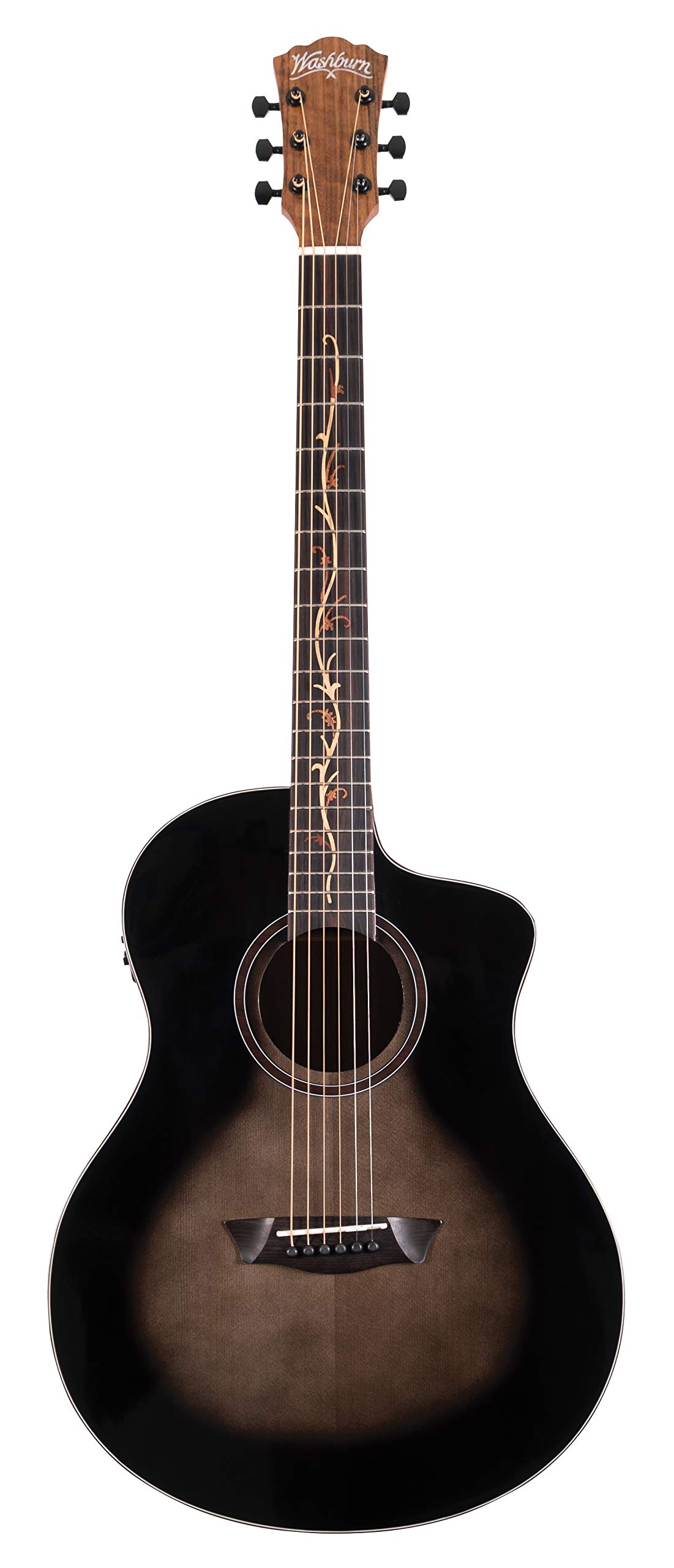 Washburn Bella Tono 6 String Acoustic-Electric Guitar, ...