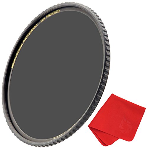 Breakthrough Photography 72mm X4 6-Stop ND Filter for Camera Lenses, Neutral Density Professional Photography Filter with Lens Cloth, MRC16, Schott B270 Glass, Nanotec, Ultra-Slim, Weather-Sealed