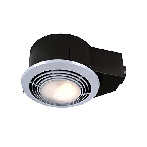 Broan-NuTone Broan- QT9093WH Heater, Fan, and Light Combo for Bathroom and Home, 4.0 Sones, 1500-Watt Heater and 100-Watt Light, 110 CFM