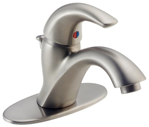 Delta Faucet Classic Centerset Bathroom Faucet Brushed ...