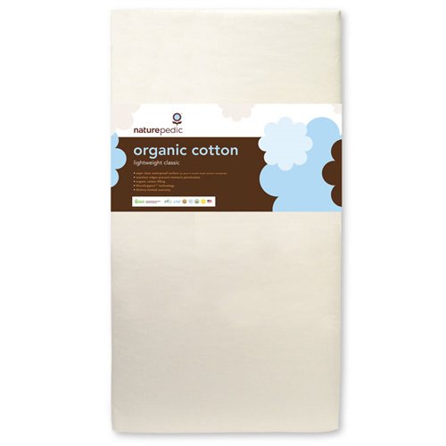 Naturepedic No-Compromise Lightweight Organic Cotton Classic Crib Mattress