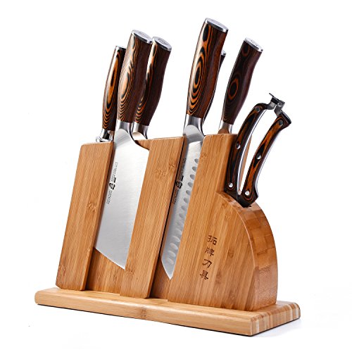 TUO Cutlery TUO Kitchen Knife Set with Wooden Block - F...